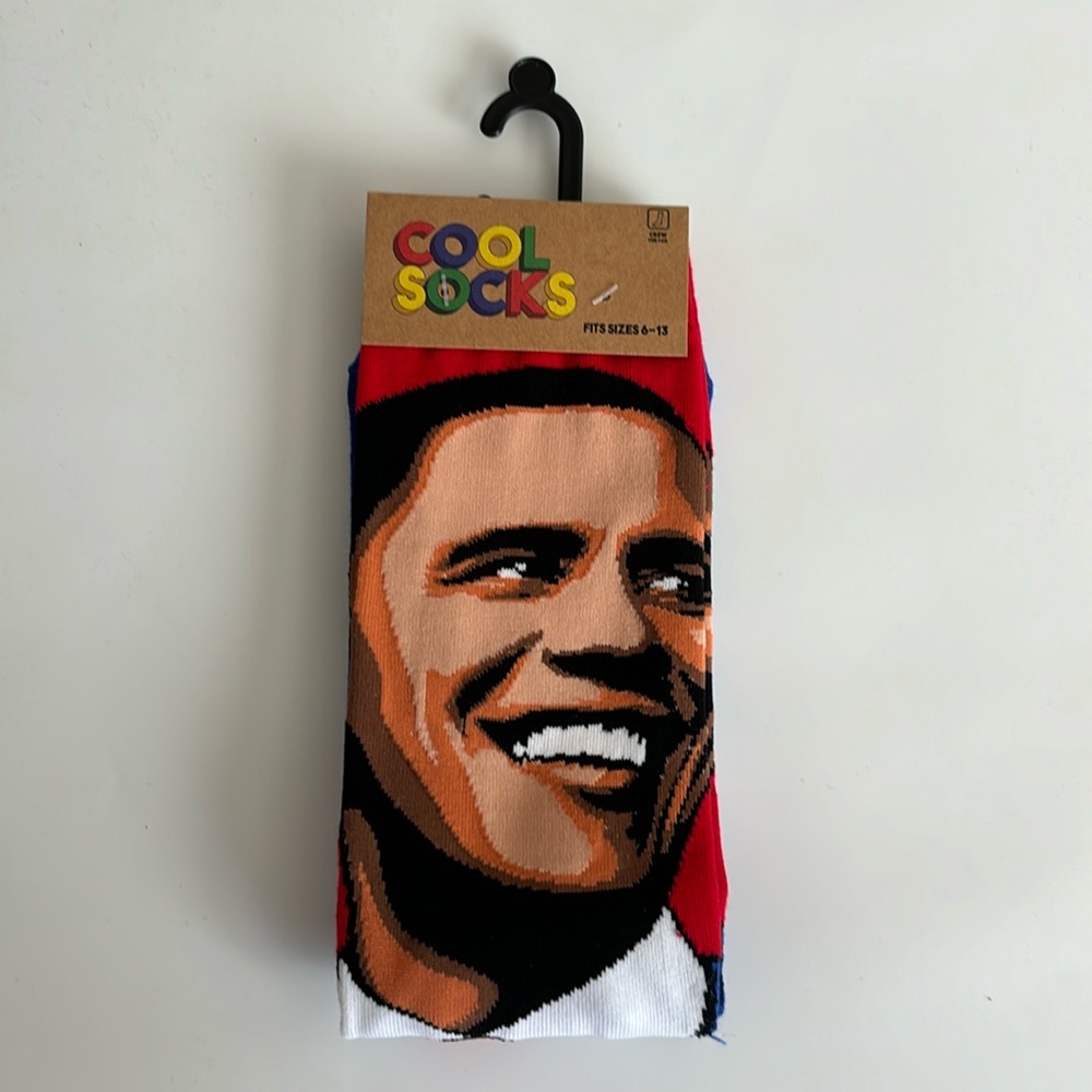 President Barack Obama New in Packaging Cool Socks Men's Sizes 6-13